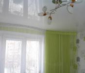 Cornice for curtains and stretch ceiling: photo and combination options